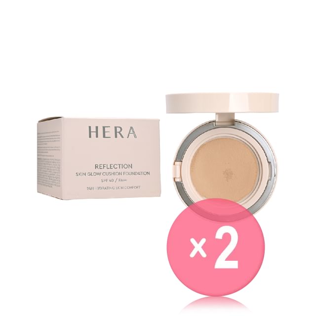 HERA-Reflection Skin Glow Cushion Foundation Set - 7 Colors 2pcs Bundle Set