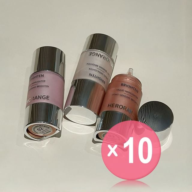 HERORANGE-Brightening Blush Highlighter Liquid - 3 Colors 10pcs Bundle Set