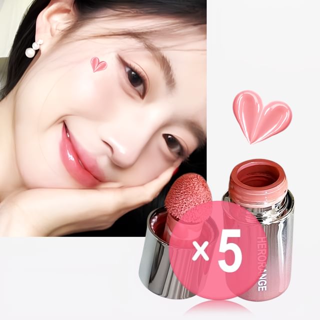 HERORANGE-Cheek Color Diffuse Liquid Blusher - 1-3 5pcs Bundle Set