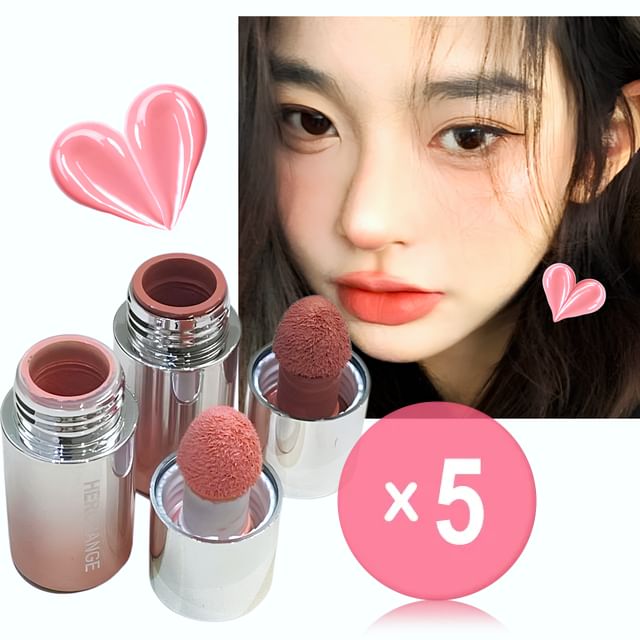 HERORANGE-Cheek Color Diffuse Liquid Blusher - 4-5 5pcs Bundle Set