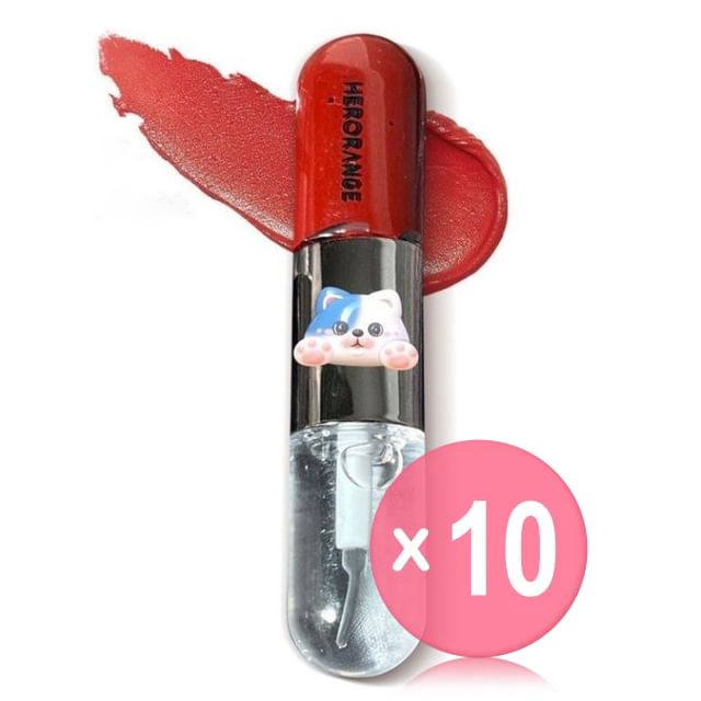HERORANGE-Congealed Mist Diffuse Lip Matte Lip Glaze - 1-3 10pcs Bundle Set