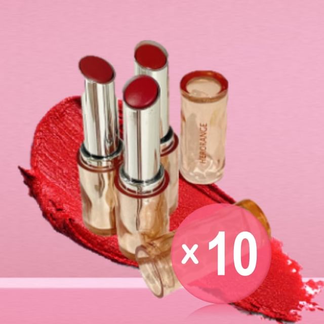 HERORANGE-Delicate Face Beautiful Mirror Bright Lipstick - 1-3 10pcs Bundle Set