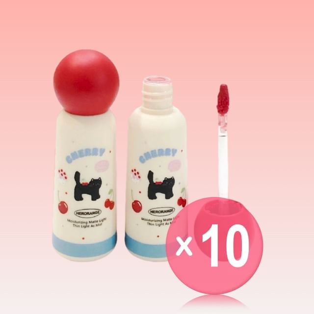 HERORANGE-Meow Cute Language Mirror Lip Glaze - 1-3 10pcs Bundle Set