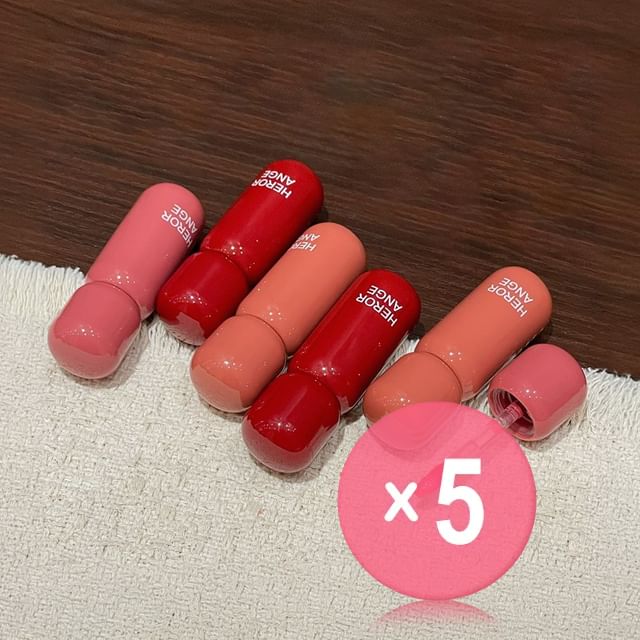 HERORANGE-Moist Dewy Mirror Lip Gloss - 6 Colors 5pcs Bundle Set