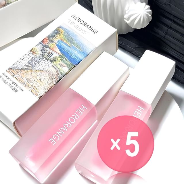 HERORANGE-Moisturizing Lip Gloss 5pcs Bundle Set