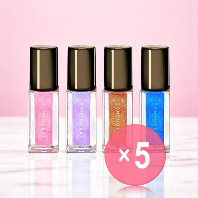 HERORANGE-Starlight Prismatic Bright Lip Gloss - 6 Colors 5pcs Bundle Set