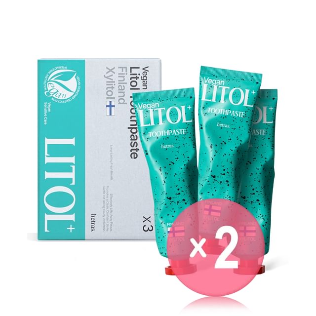 hetras-Vegan Litol Toothpaste Set 2pcs Bundle Set