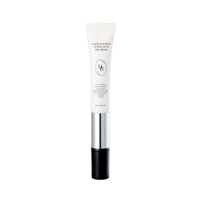 HEVEBLUE-Black Yuja Bean Lifting Auto Eye Cream - Creme para Área dos Olhos-15 Ml