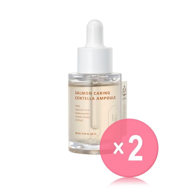HEVEBLUE-Salmon Caring Centella Ampoule 2pcs Bundle Set