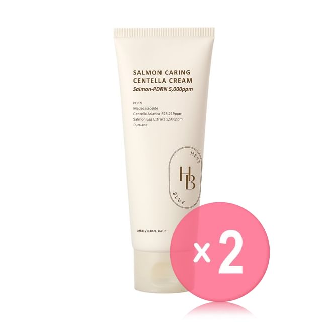 HEVEBLUE-Salmon Caring Centella Cream 2pcs Bundle Set