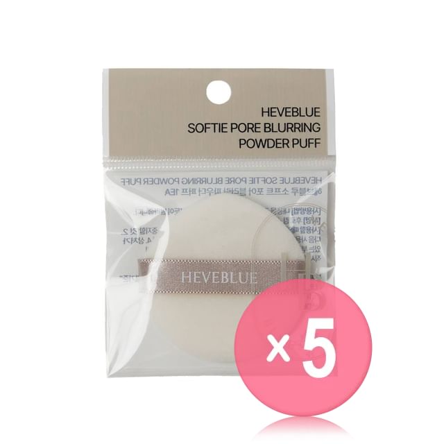 HEVEBLUE-Softie Pore Blurring Powder Puff 5pcs Bundle Set