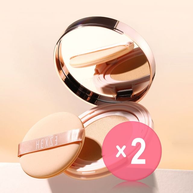 HEXZE-Brighting Long Lasting Cushion Foundation - 2 Colors 2pcs Bundle Set