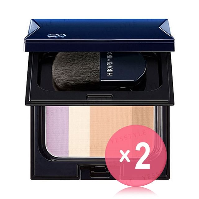 HIKARIMIRAI-Cantrast Pressed Powder SPF 35 PA 2pcs Bundle Set