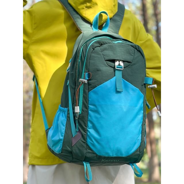 Hikuozy-Color Panel Outdoor Lightweight Backpack