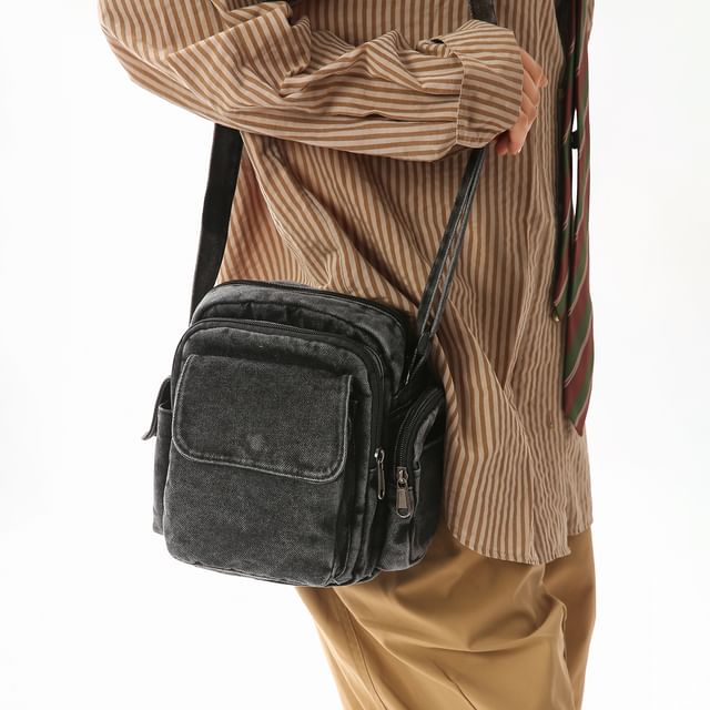 Hikuozy-Denim Crossbody Bag