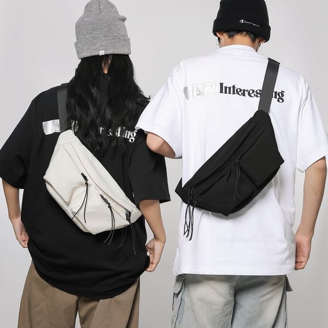 Hikuozy-Multi-Pocket Nylon Belt Bag