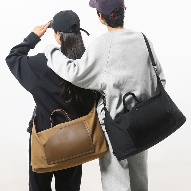 Hikuozy-Plain Canvas Carryall Bag