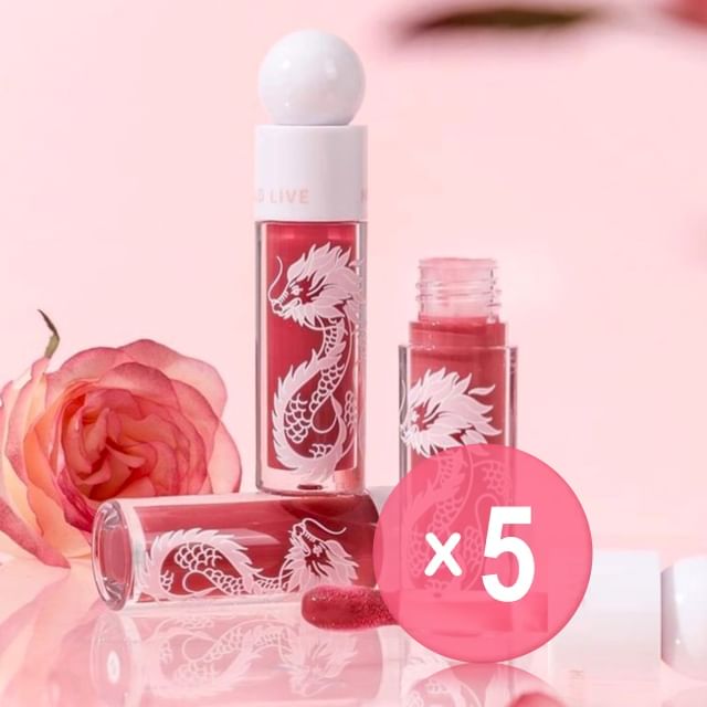 HOLD LIVE-Glaze Light Coloring Lip Gloss - 4 Colors 5pcs Bundle Set