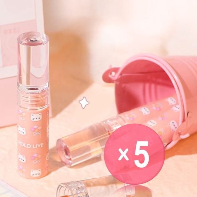 HOLD LIVE-Mirror Light Lip Gloss - 3 Colors 5pcs Bundle Set