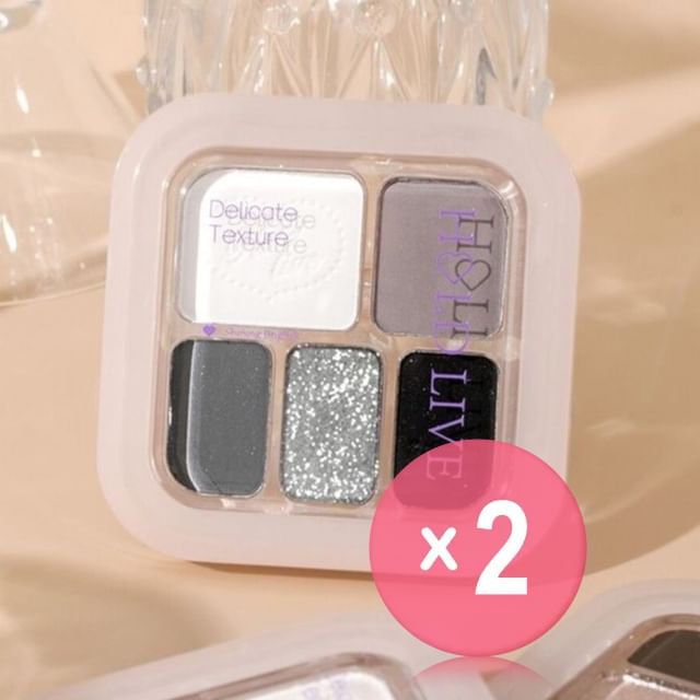 HOLD LIVE-Soft Eye-dotting Eyeshadow Palette - H07 2pcs Bundle Set