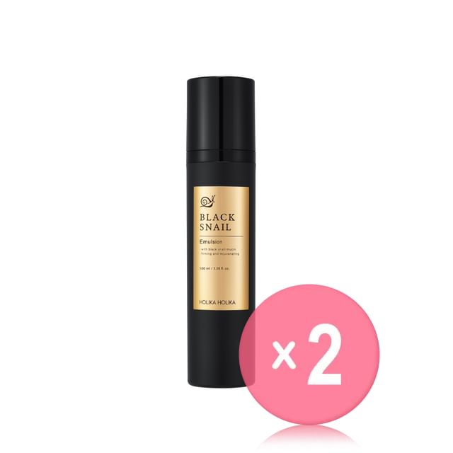 HOLIKA HOLIKA-Black Snail Emulsion 2pcs Bundle Set