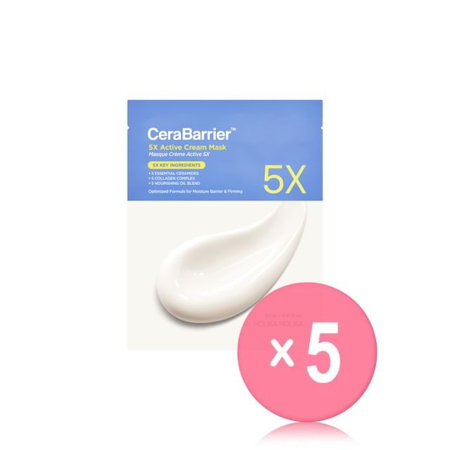HOLIKA HOLIKA-CeraBarrier 5X Active Cream Mask 5pcs Bundle Set