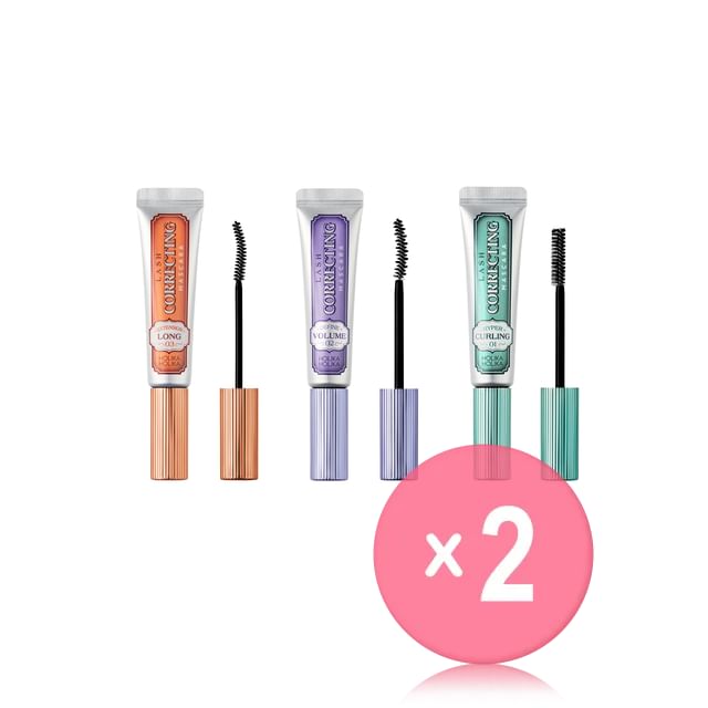 HOLIKA HOLIKA-Lash Correcting Mascara - 3 Types 2pcs Bundle Set