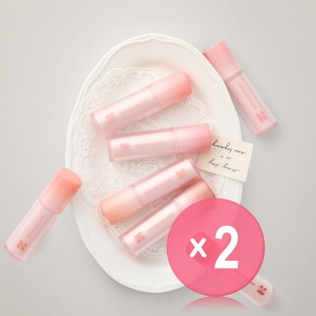 HOLIKA HOLIKA-Soft Rolling Gloss - 9 Colors 2pcs Bundle Set