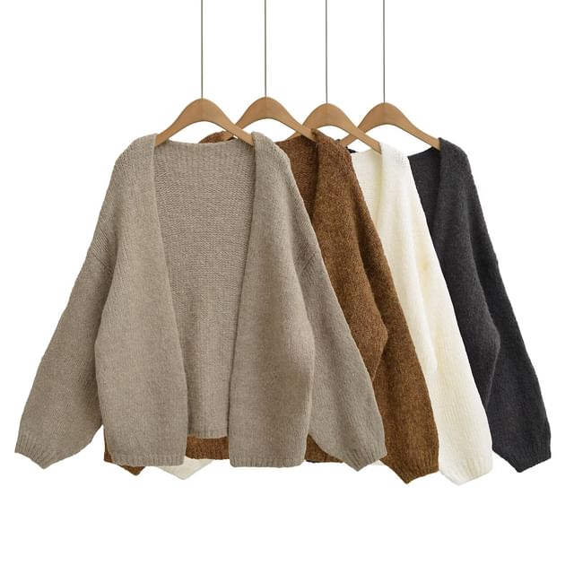 Hollahop-Open Front Long Cardigan