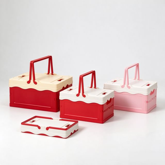 Home Flora-Small Foldable Plastic Storage Organizer Box