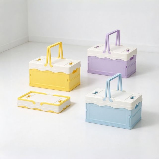 Home Flora-Small Foldable Plastic Storage Organizer Box