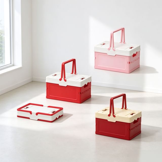 Home Flora-Small Foldable Plastic Storage Organizer Box