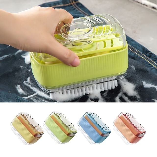 Home Flora-Soap Dispensing Clothes Cleaning Brush