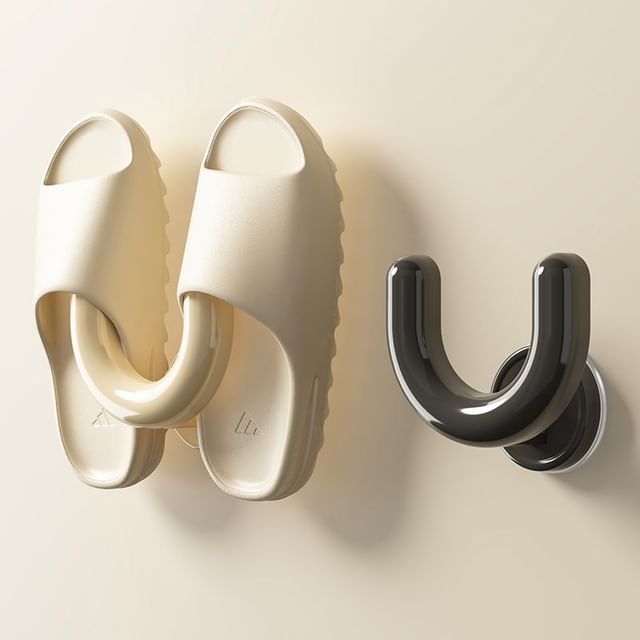 Home Simply-Plastic Adhesive Slipper Wall Organizer