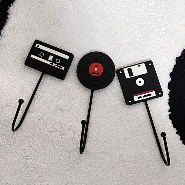 Home Simply-Vinyl Record Cassette Floppy Disk Adhesive Hook