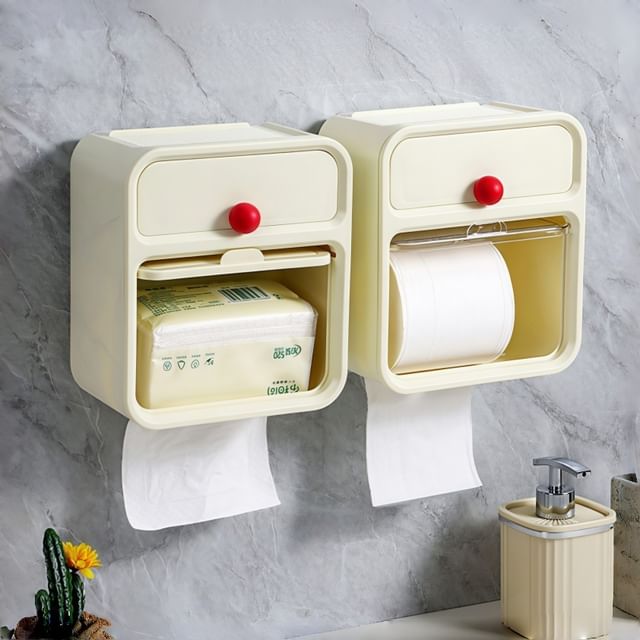 Honeyfluff-Double Layer Toilet Paper Holder
