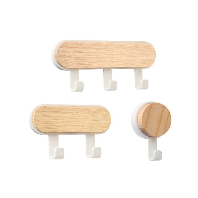 Honeyfluff-Set of 3 Wooden Wall Hook