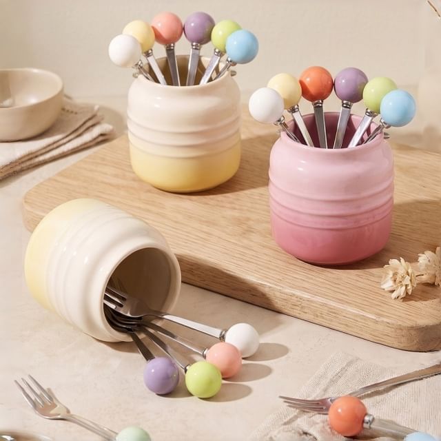 Honeyfluff-Set Of 7 Dessert Fork Organizer