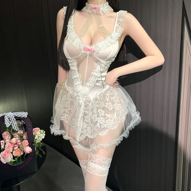Hotty-Lace Babydoll Set