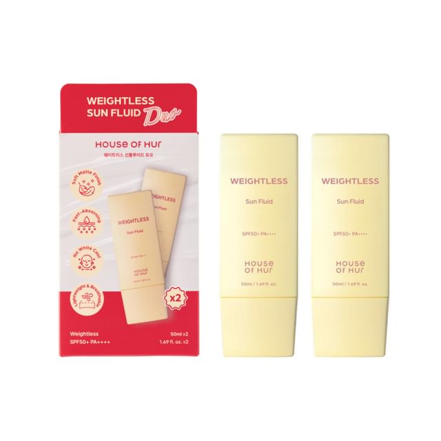 House of Hur-Weightless Sun Fluid Duo Set - Duo crème solaire