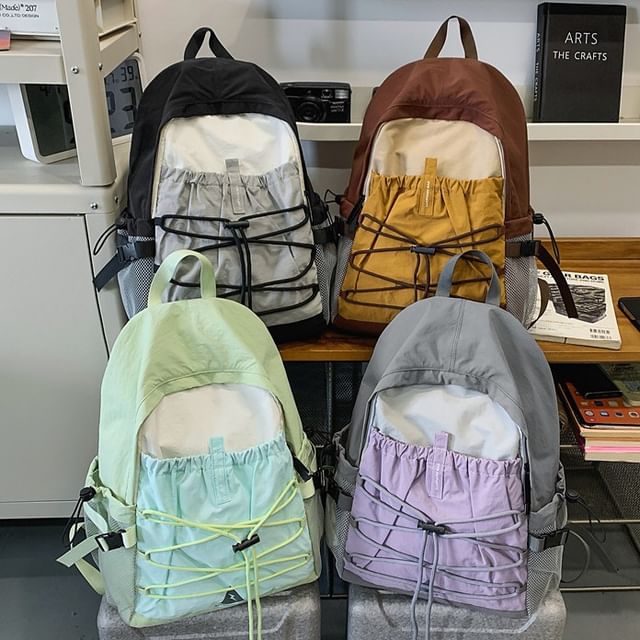 HOVERUP-Bungee Cord Two Tone Backpack