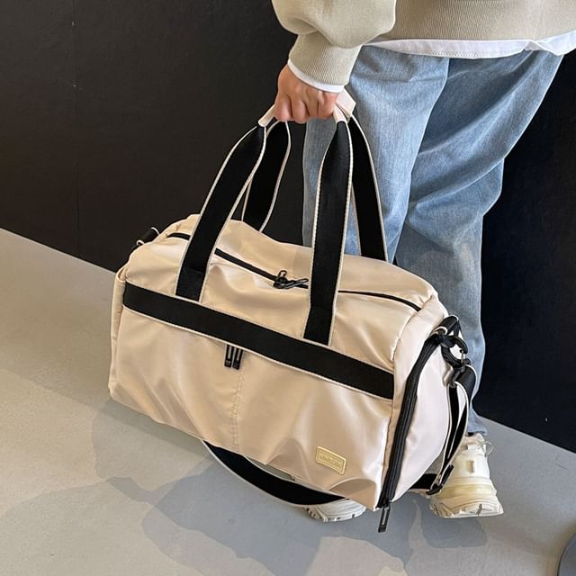 HOVERUP-Contrast Trim Carryall Bag