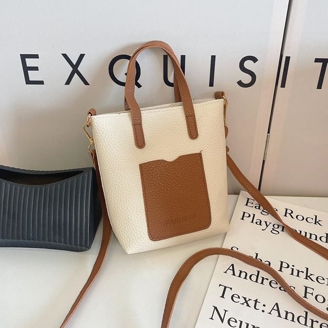 HOVERUP-Faux Leather Tote Bag