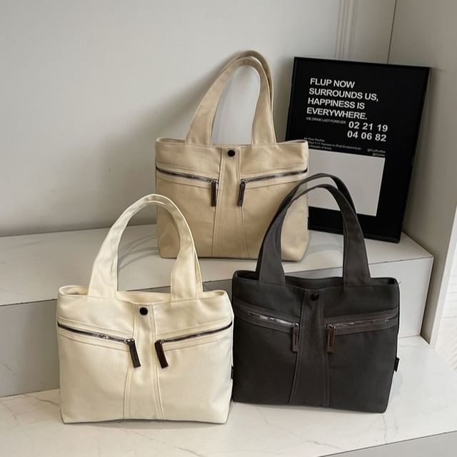 HOVERUP-Plain Denim Tote Bag