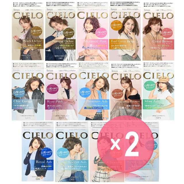 hoyu-Cielo Designing Hair Color 2pcs Bundle Set