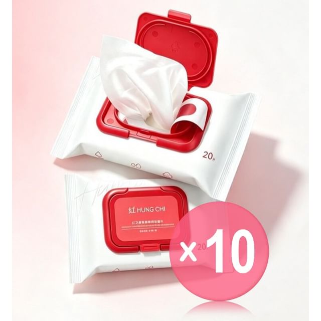Hung Chi-Soft Cleansing Make-Up Remove Wipes 10pcs Bundle Set