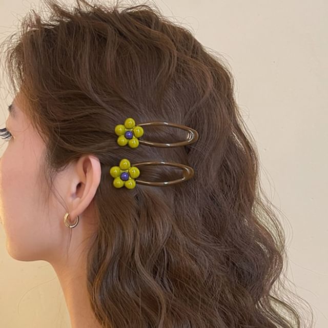 Hyeeun-Flower Hair Clip Set