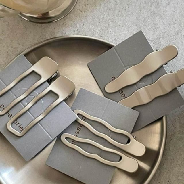 Hyeeun-Matte Hair Clip Set