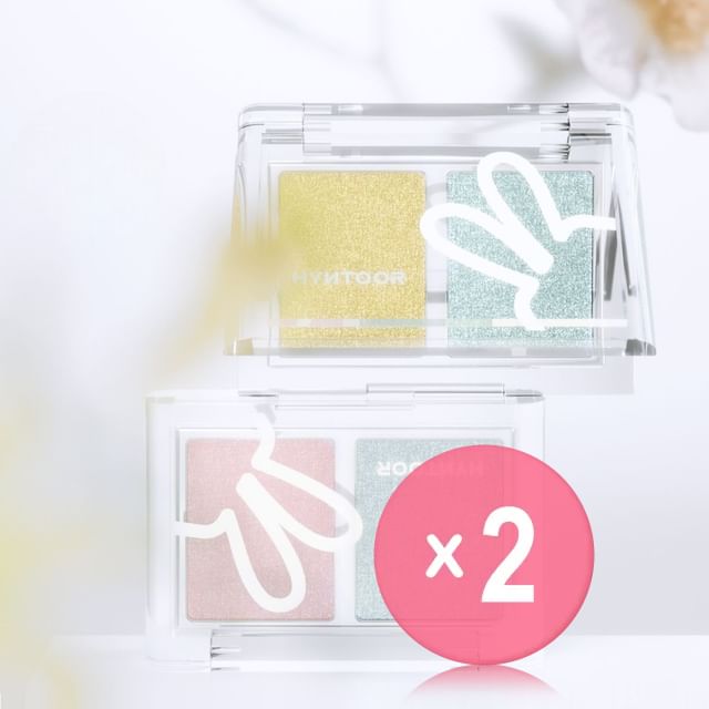 HYNTOOR-Spring Series Two-Tone Eyeshadow Palette - 10 Types 2pcs Bundle Set