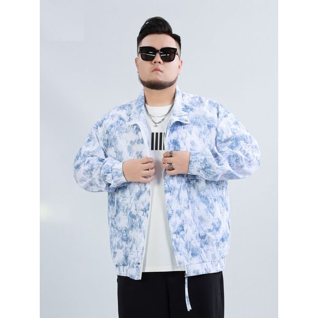 HypeFab-Tie Dye Zip-Up Jacket